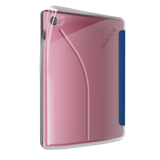 duo case transparent back with pink back