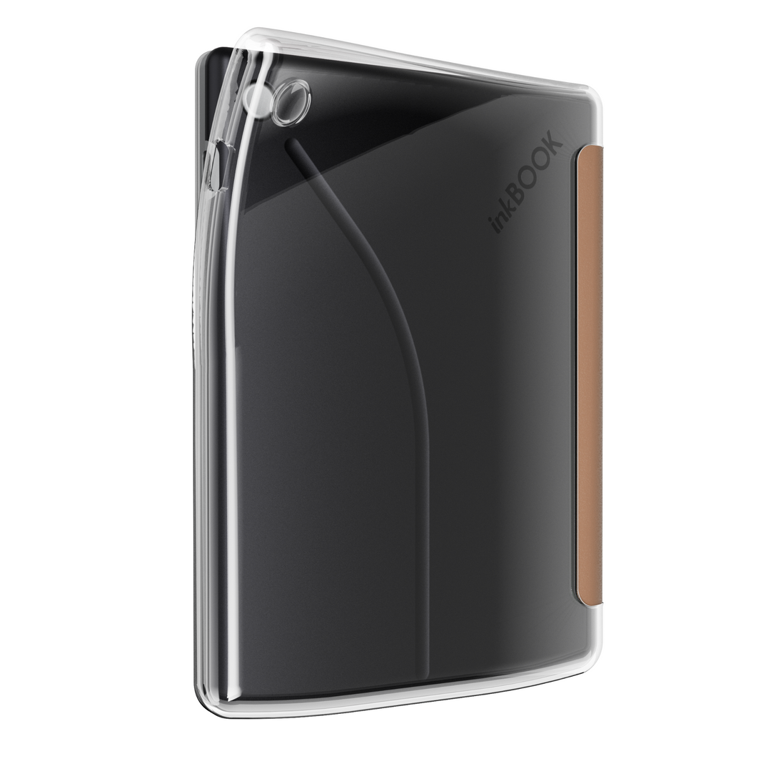 inkBOOK Duo mocha brown case for inkBOOK Solaris back black